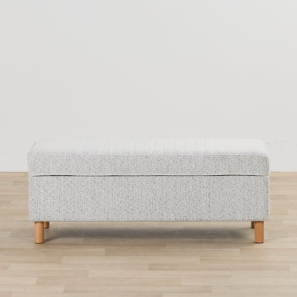 Pouf de rangement - Gris clair