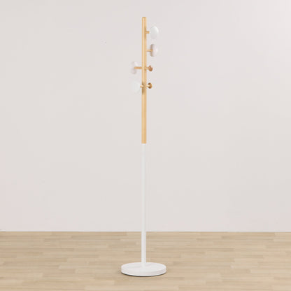 Porte-manteau Mid C - Blanc/Naturel