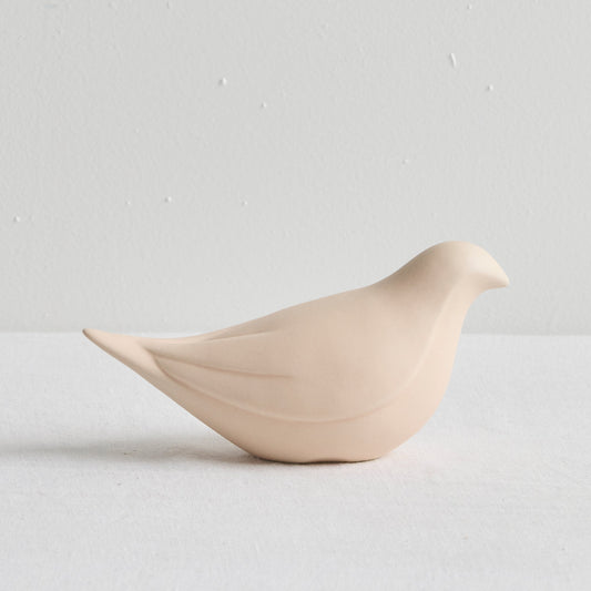 Oiseau perché - Petit - Rose pâle