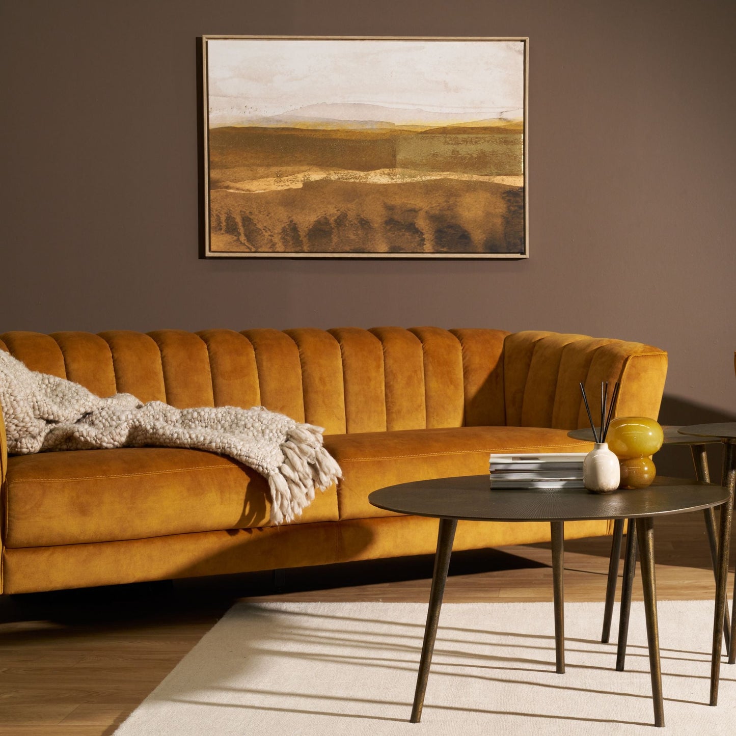 Toile encadrée « Paysage aride »