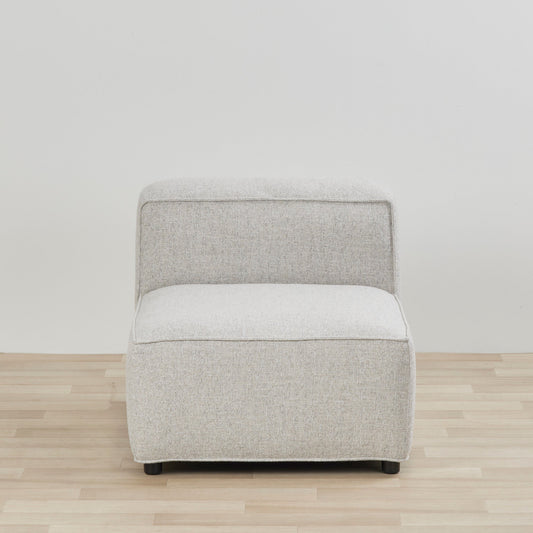 Fauteuil modulaire Abbot sans accoudoirs, 1 place - Naturel