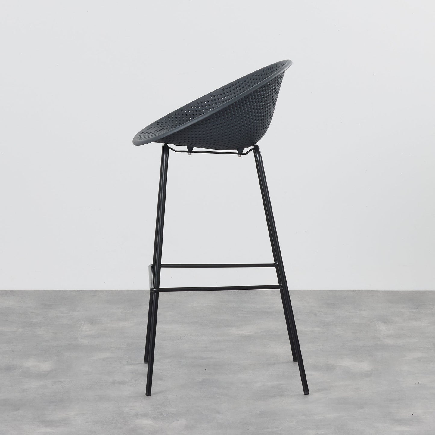 Tabouret de bar Skye - Noir/Gris