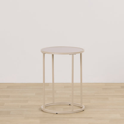 Table d'appoint Eliot - Ronde - Gris