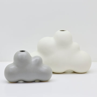 Vase nuage - Gris clair - Moyen