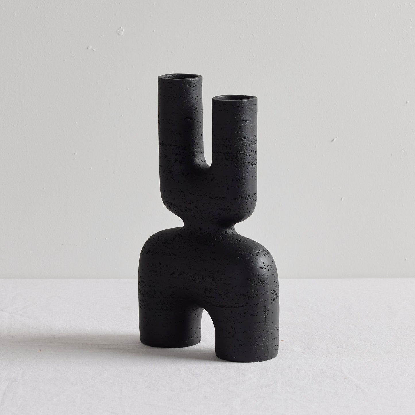 Vase brutaliste - Noir