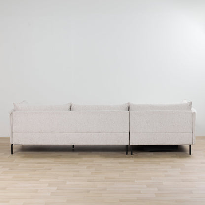 Méridienne Lugo 3 places gauche - Naturel