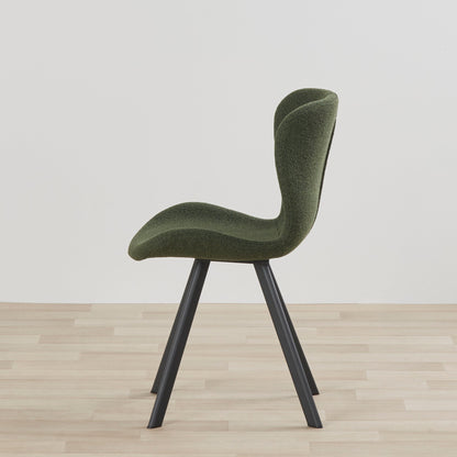 Chaise de salle à manger Sala - Noir/Vert