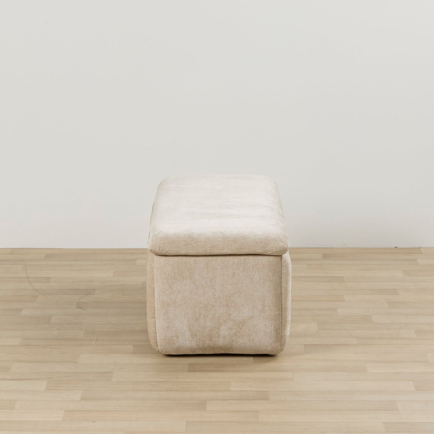 Pouf de rangement Trento - Naturel