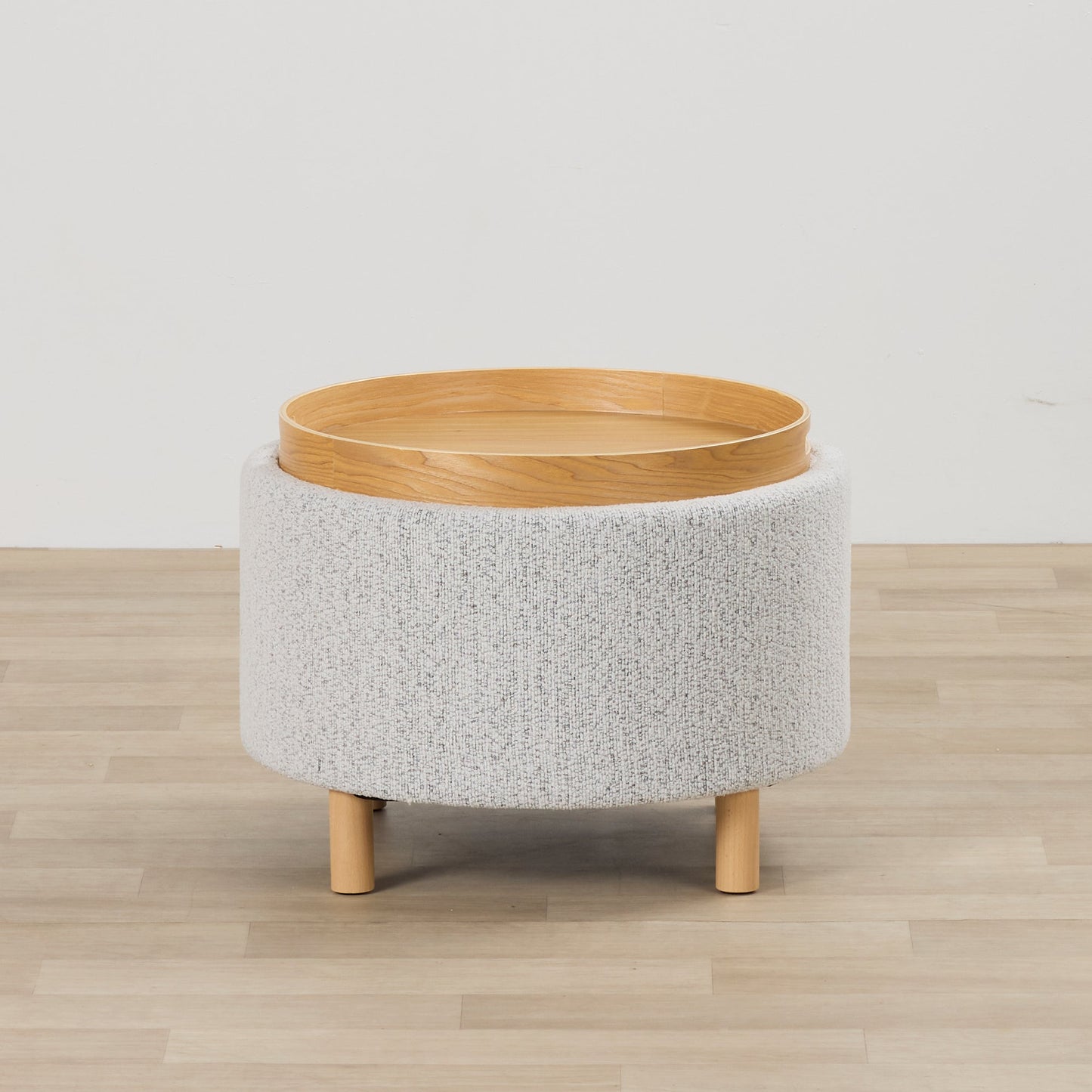 Pouf à plateau Maxi - Gris clair