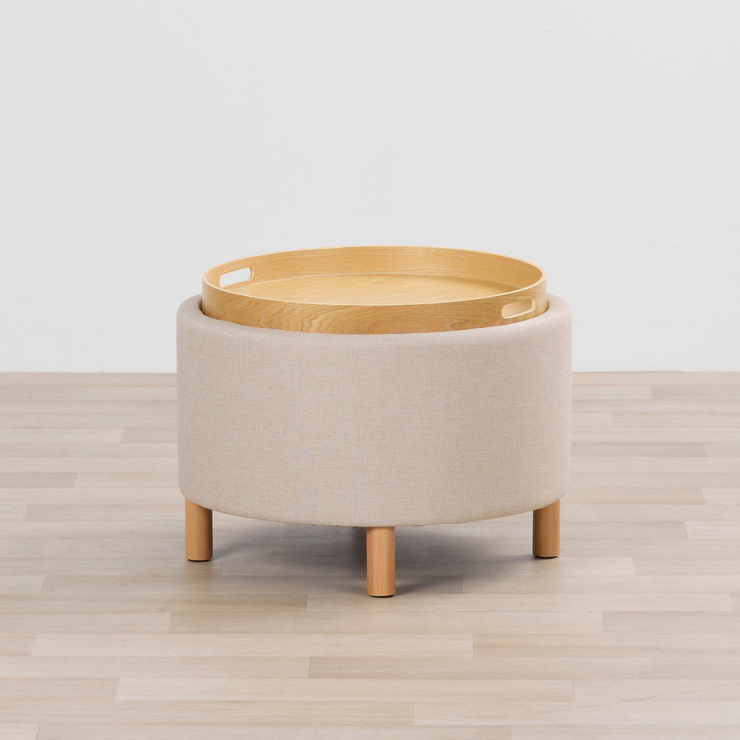 Pouf à plateau Maxi - Naturel