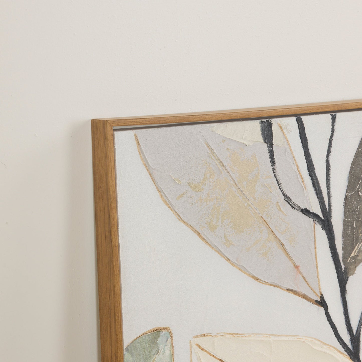 Œuvre d'art de feuilles transparentes