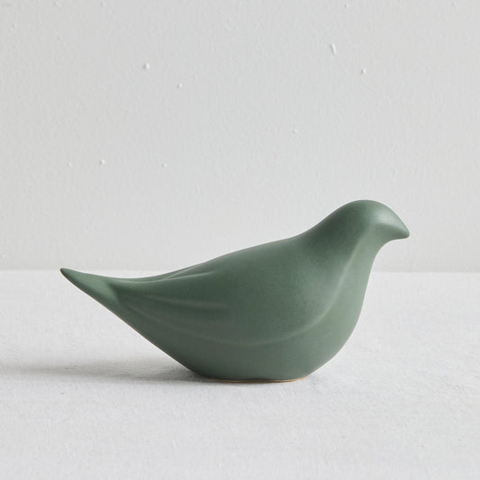 Oiseau perché - Petit - Vert foncé