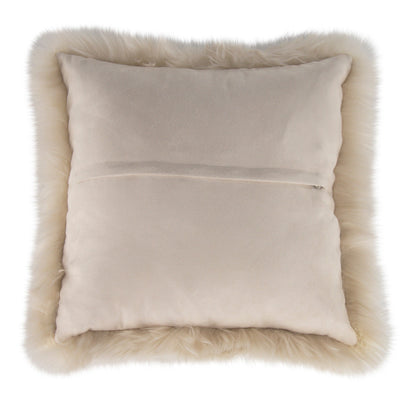 Coussin en peau de mouton - Sable - 45 x 45 cm