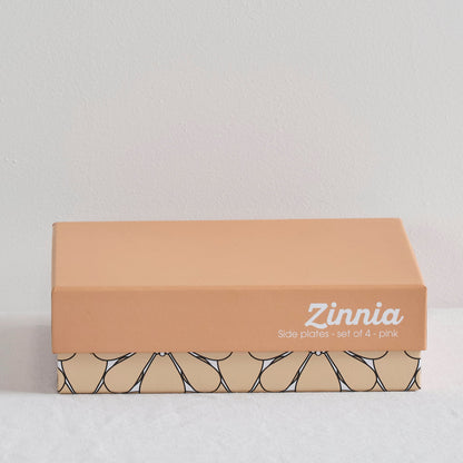 Assiettes à dessert Zinnia - Rose - 4 pièces