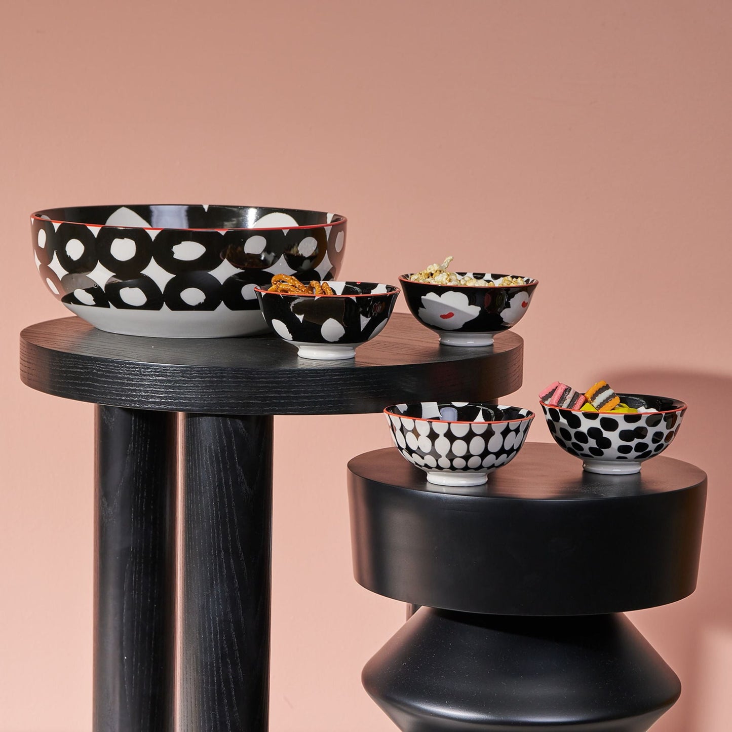 Bol de service Suki - Noir/Blanc