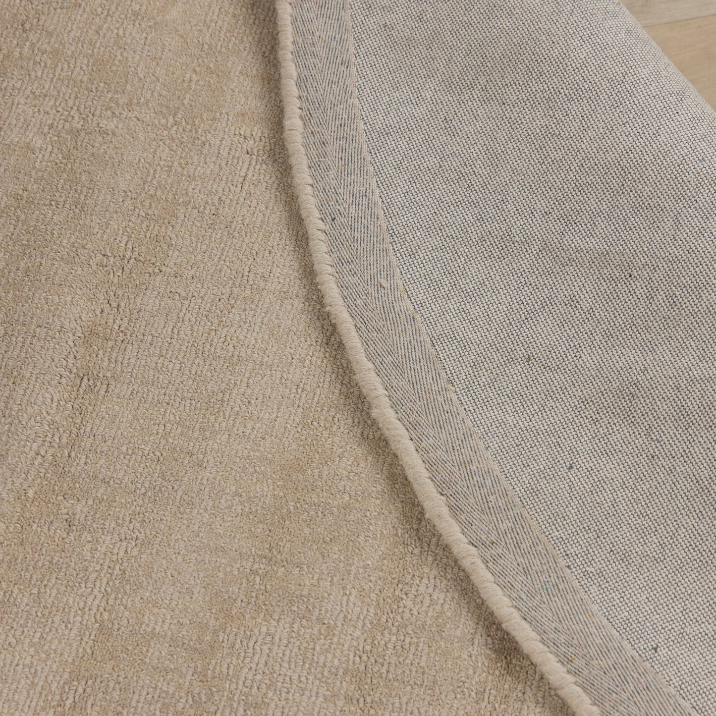 Tapis rond en laine Axel - Sable - 220 cm