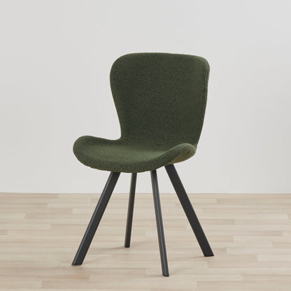 Chaise de salle à manger Sala - Noir/Vert