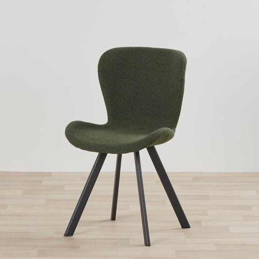 Chaise de salle à manger Sala - Noir/Vert