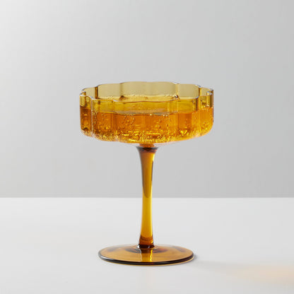 Verre à cocktail Ripples - Ambre clair
