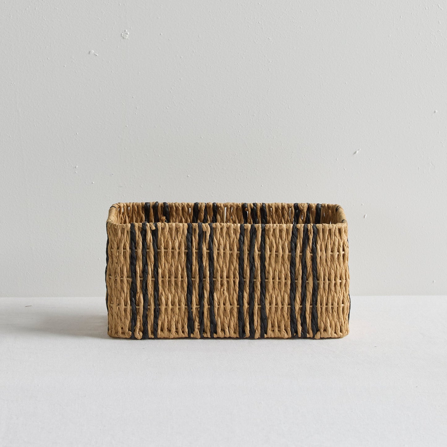 Panier Raya - Petit - Naturel/Noir