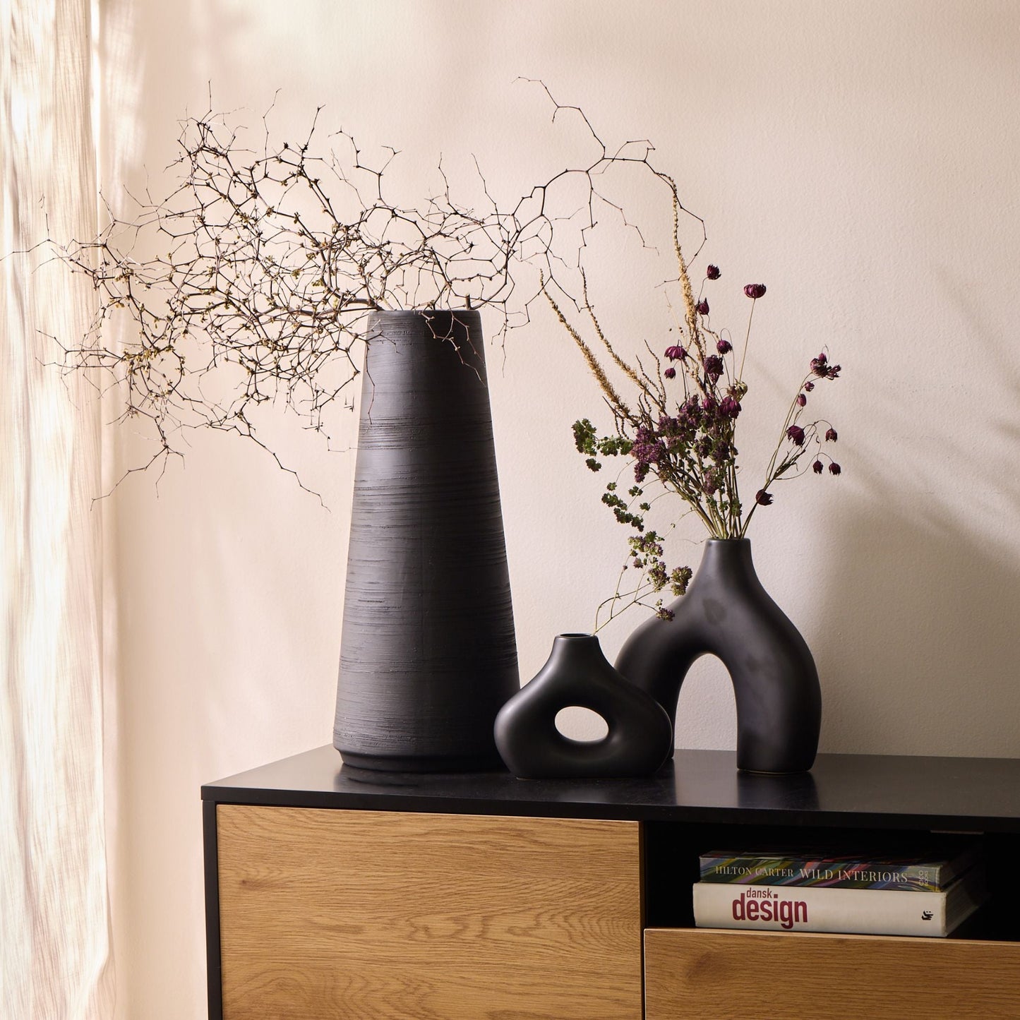 Vase Smoosh de l'âge de pierre - Noir