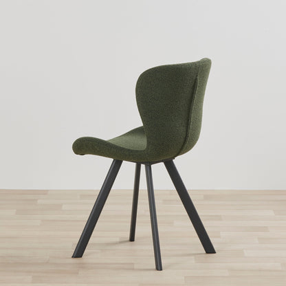 Chaise de salle à manger Sala - Noir/Vert