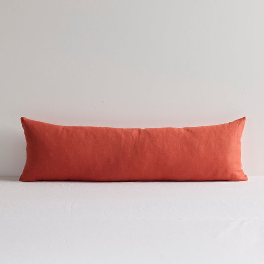 Coussin en lin Jasper - Tangelo - 100 cm