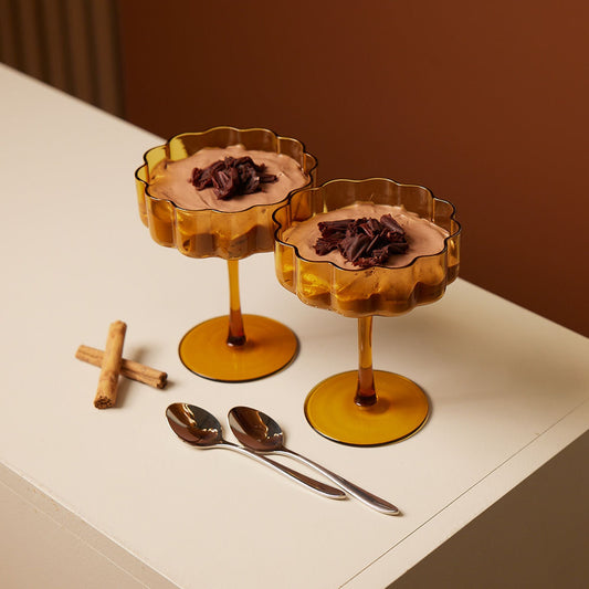 Verre à cocktail Ripples - Ambre clair