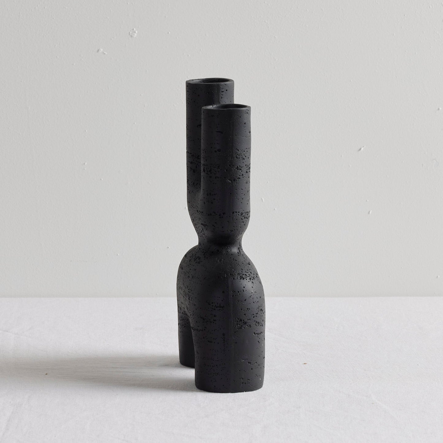 Vase brutaliste - Noir