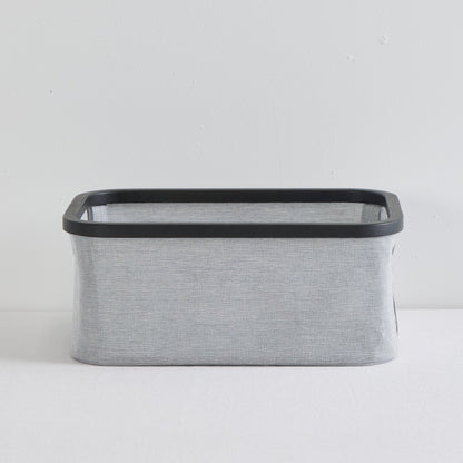 Panier rectangulaire Tyg - Gris/noir - Moyen