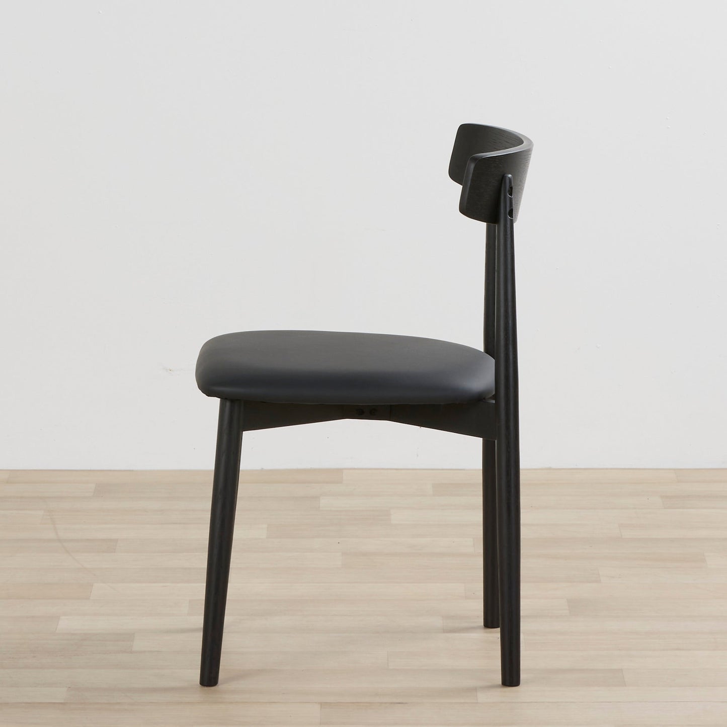 Chaise de salle à manger Henry - Noir/PU