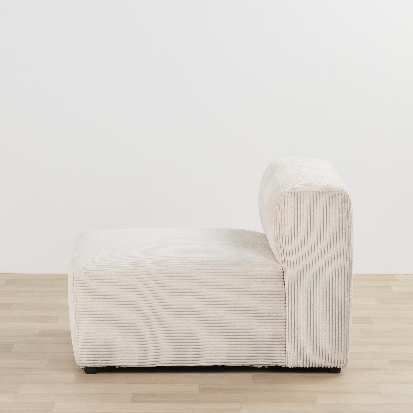 Fauteuil Finnian 1 place sans accoudoirs - Blanc cassé