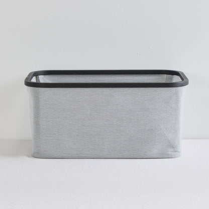 Panier rectangulaire Tyg - Gris/Noir Grand