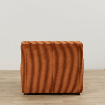 Finnian 1 place sans accoudoirs - Orange brûlé