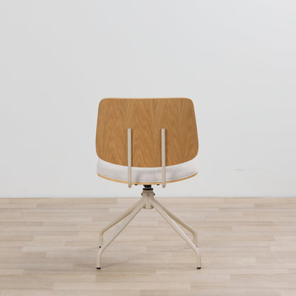 Chaise de salle à manger pivotante Hinton - Gris/Beige