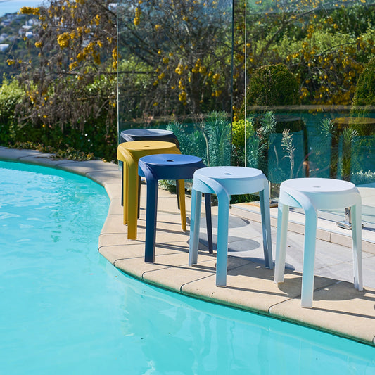 Tabouret Corse - Bleu pâle
