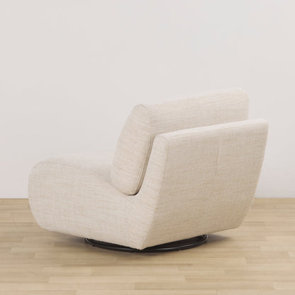 Fauteuil pivotant Sashka - Naturel