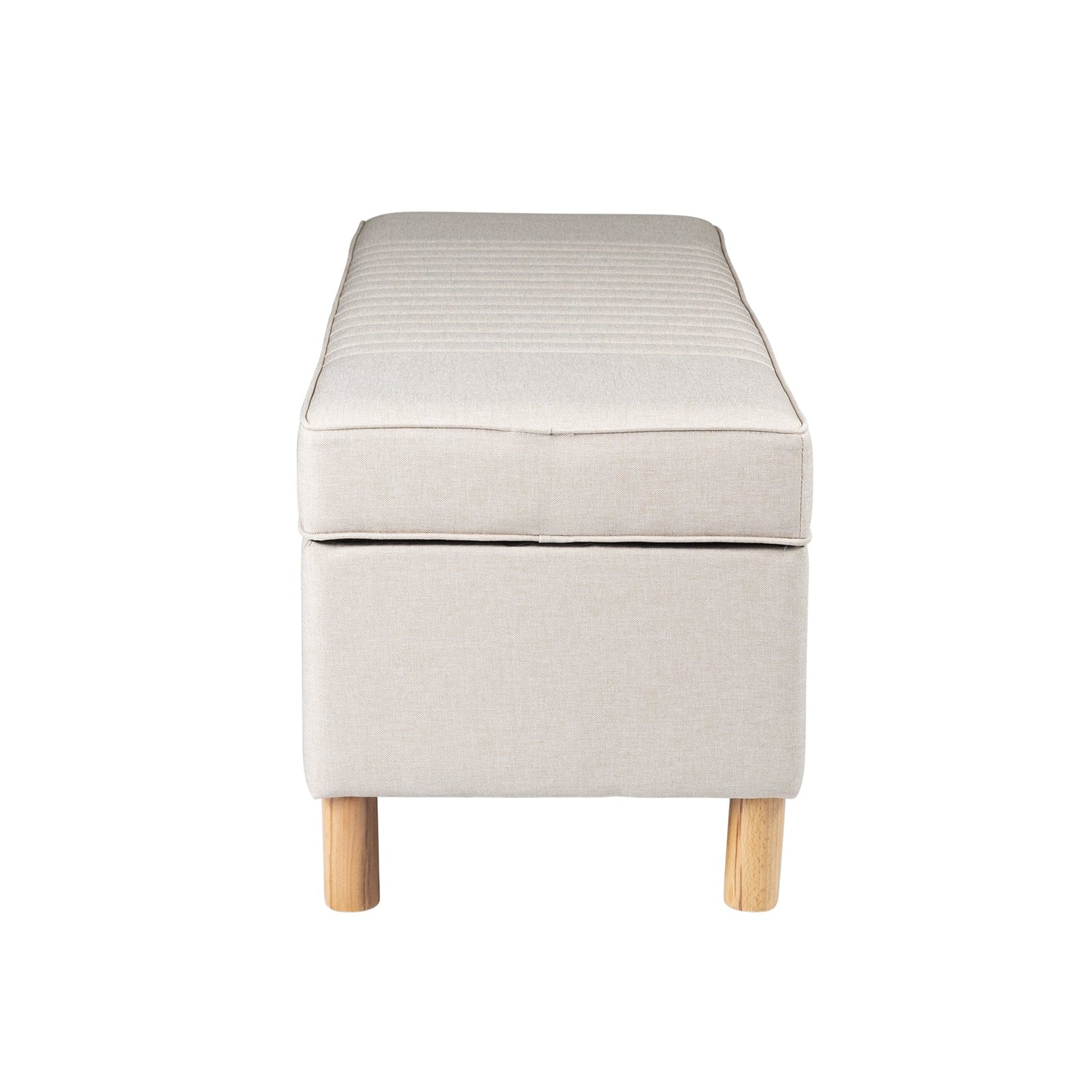 Pouf de rangement - Naturel