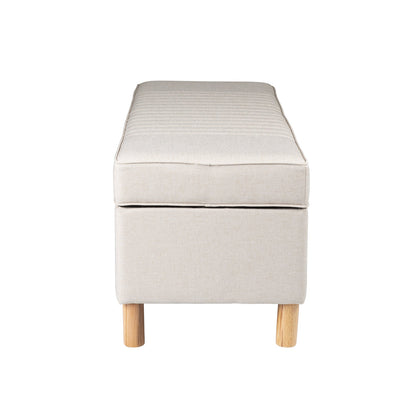 Pouf de rangement - Naturel