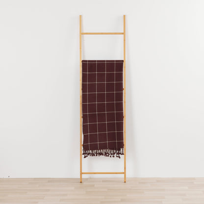 Marley Check Throw - Port