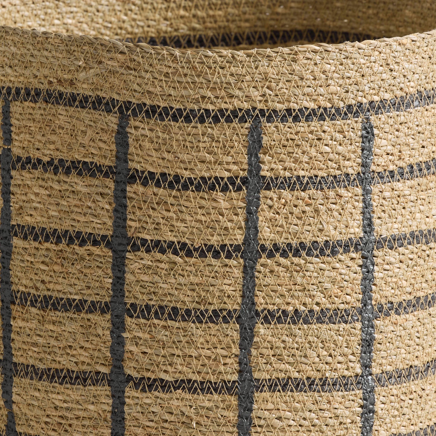 Panier en treillis - Graphite/Naturel - Moyen