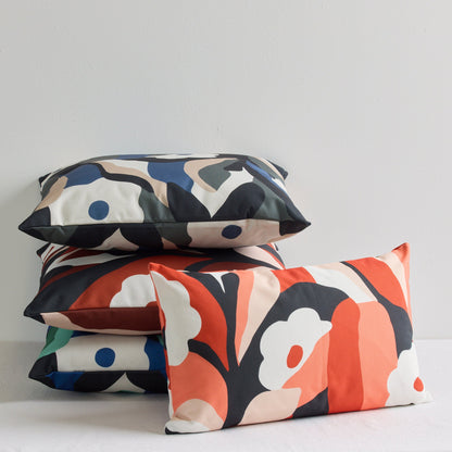 Coussin d'extérieur Cassia - Bleu/Vert - 50x50cm