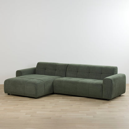 Chaise longue 3 places Coban - Verte