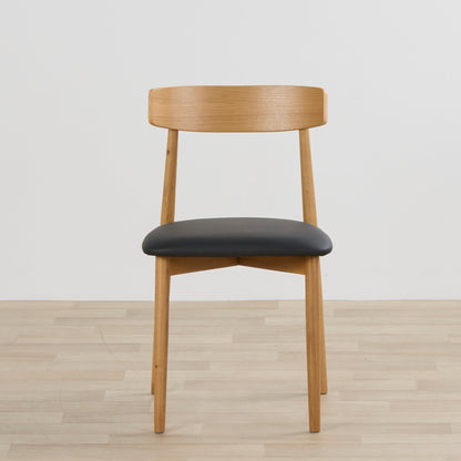 Chaise de salle à manger Henry - Chêne/PU