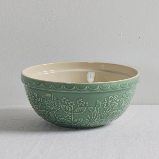 Bol à mélanger Fleurs sauvages - Vert tendre - Grand