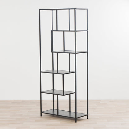 Étagère asymétrique Eliot - Noire - Haute